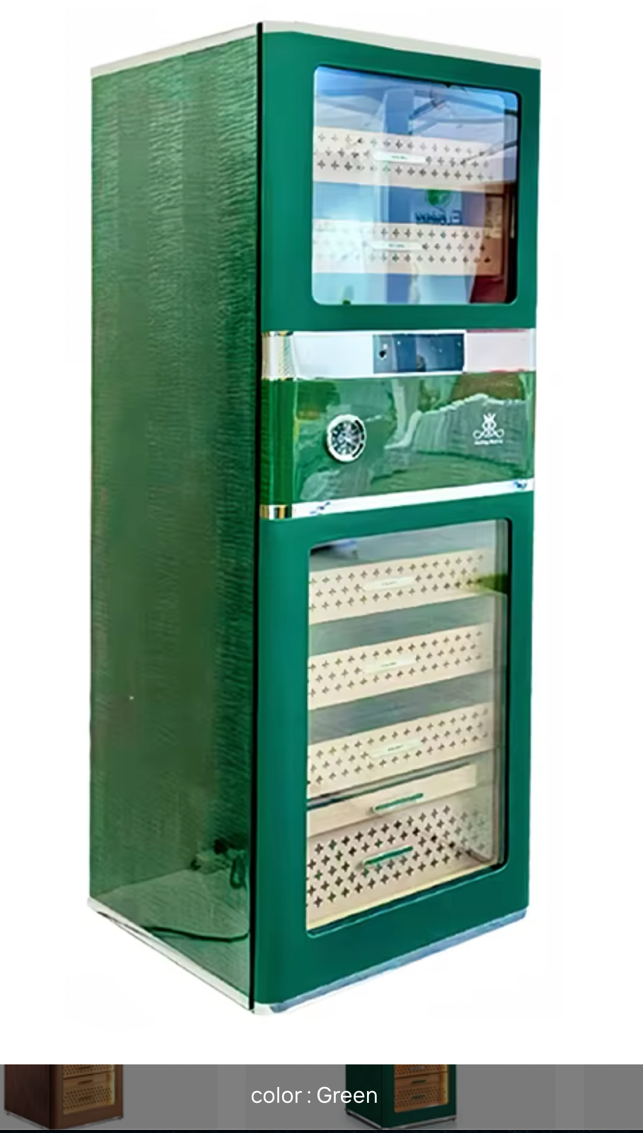 Green Electric Raching Humidor 448L